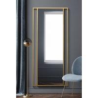 MirrorOutlet Gold Modern Wall & Leaner Mirror 71" X 31" (180 x 80CM) | Size: 1 Pack