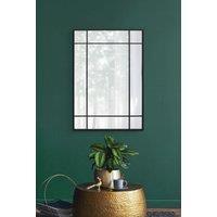 MirrorOutlet Black Modern Contemporary Wall Mirror 39" X 27" (100CM X 70CM) | Size: 1 Pack
