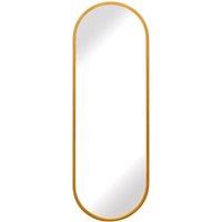 MirrorOutlet Gold Metal Framed Double Arched Wall Mirror (160CM X 55CM) | Size: 1 Pack