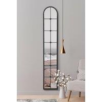 MirrorOutlet Black Framed Arched Leaner Wall Mirror 67" X 12" (170CM X 30CM) | Size: 1 Pack
