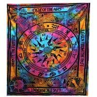 KDMD Double Cotton Bedspread + Wall Hanging - Circle of Ages