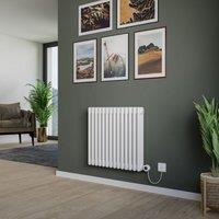Agadon Kylo 3 Column Electric Radiator in White | Size: 400mm x 1010mm