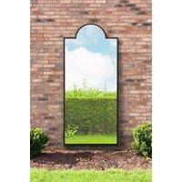 MirrorOutlet Black Modern Wall & Leaner Garden Mirror 75"x 33" 190x85cm | Size: 1 Pack