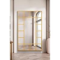 MirrorOutlet Gold Modern Wall & Leaner Mirror 71" X 43" (180 x 110CM) | Size: 1 Pack