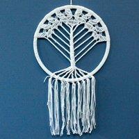 KDMD Tree of Life Dreamcatcher - Huge 42cm in White