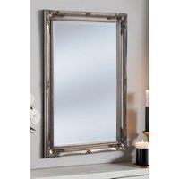 French style carved mirror silver 105x75cm