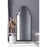 MirrorOutlet Black Framed Arched Leaner/Wall Mirror 79" X 33" (200CM X 85CM) | Size: 1 Pack