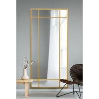 MirrorOutlet Gold Contemporary Wall & Leaner Mirror 71" X 33" (180 x 85CM) | Size: 1 Pack