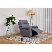 Home Detail Theo High Back Manual Recliner Armchair in Grey