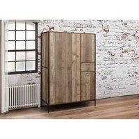 Birlea Urban 4 Door Wardrobe Rustic in Brown