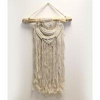 KDMD Macrame Wall Hanging - Two Waves in White