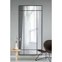 MirrorOutlet Black Contemporary Wall & Leaner Mirror 71" X 33" (180 x 85CM) | Size: 1 Pack