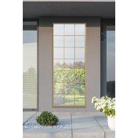 MirrorOutlet Gold Modern Window Garden Wall Mirror 79" X 31" (200CM X 80CM) | Size: 1 Pack