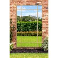 MirrorOutlet Gold Contemporary Wall & Leaner Garden Mirror 79"x 47" 200x120cm | Size: 1 Pack
