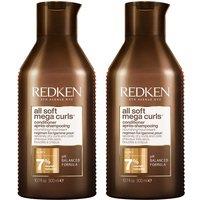 Redken All Soft Mega Curl Conditioner 300ml Double in Clear