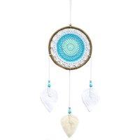 KDMD Dream Catcher - Large Turquoise Elemental Spirits in Blue