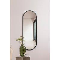 MirrorOutlet Black Metal Framed Double Arched Wall Mirror (160CM X 55CM) | Size: 1 Pack