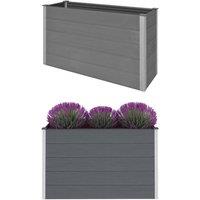 Garden Raised Bed WPC 150x50x91 cm Grey
