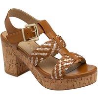 Ravel Women's 'Rewley' Peep-Toe Sandals in Tan | Size: 5