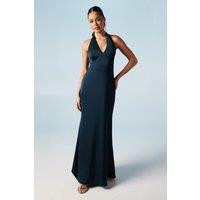 Halterneck Satin Bridesmaid Dress