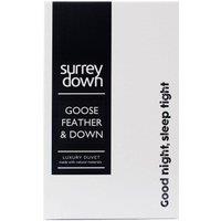 surrey down Goose Feather & Down 13.5tog Duvet in White | Size: Super King