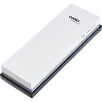 Cooks Professional Whetstone Knife Sharpener Dual Grit in Grey