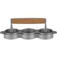 Premier Housewares From Scratch Non Stick Triple Mini Hamburger Press in Light Brown