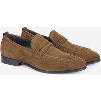Alexander Pace Men's 'Albion' Premium Suede Loafers in Khaki | Size: 11