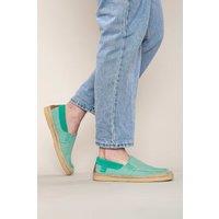 Moshulu 'Weir' Men's Slip On Espadrille Shoes in Jade | Size: 10