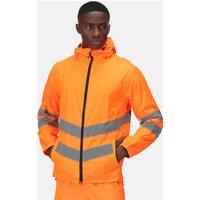 Regatta Men's Hi-Vis Pro Packaway Jacket in Burnt Orange | Size: Medium
