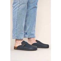 Moshulu Men's 'Buckator' Cork Footbed Clogs in Indigo | Size: 11