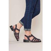 Moshulu Women's Kynance' Fisherman Sandals in Dark Blue | Size: 7