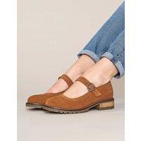 Moshulu Women's Boyce' Flat Mary Jane Style Shoes in Tan | Size: 6.5
