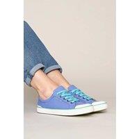 Moshulu Women's 'Mousehall' Comfortable Lace Up Trainers in Light Blue | Size: 6.5