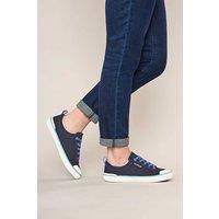 Moshulu Women's 'Mousehall' Comfortable Lace Up Trainers in Indigo | Size: 6