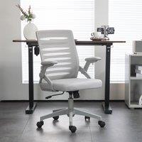 VINSETTO Mesh Office Chair Swivel Task Computer Chair for Home w/ Lumbar Support in Grey