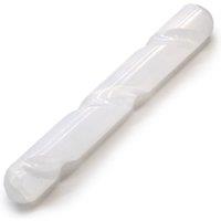 KDMD Selenite Spiral Wand - 16 cm ( Round Both Ends) in Grey