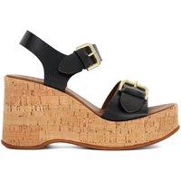 Dune London Women's 'Kamia' Leather Sandals in Black | Size: 8