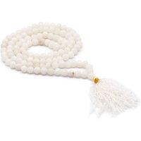 KDMD Women's 108 Bead Mala - White Quartz
