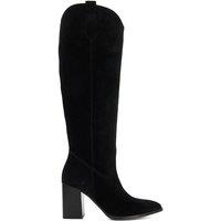 Dune London Women's 'Tavern' Suede Knee High Boots in Black | Size: 8
