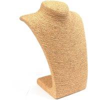 KDMD Women's Med Necklace Display - Coffee in Brown