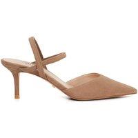 Dune London Women's 'Classical' Suede Strappy Heels in Brown | Size: 8