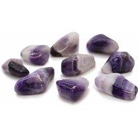 KDMD L Tumble Stones - Amethyst Banded Grade B - (Set of 24) in Purple