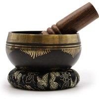 KDMD Flower Of Life Sing Bowl Set in Gold