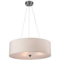 Netlighting Phoenix 3 Light Round Ceiling Pendant Cream E27