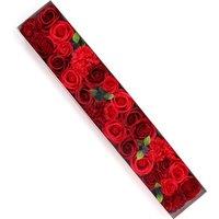 KDMD Extra Long Soap Flowers - Classic Red Roses