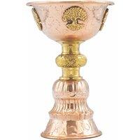 KDMD Copper Ritual Goblet with Tree of Life 10x15cm in Gold | Size: 10x15 cm