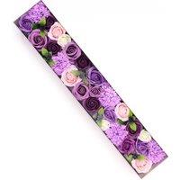 KDMD Extra Long Soap Flowers - Lavender Rose & Carnation in Purple
