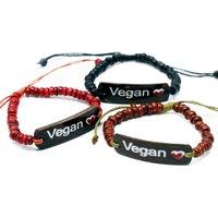 KDMD Women's Coco Slogan Bracelets - Vegan - (Set of 6)