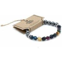 KDMD Women's Faceted Gemstone Bracelet - Magnetic Rainbow